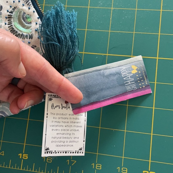 Blue beaded bag - Picture 9 of 9